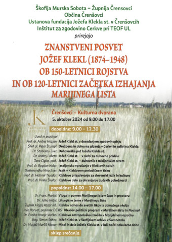Znanstveni posvet - Jožef Klekl st.